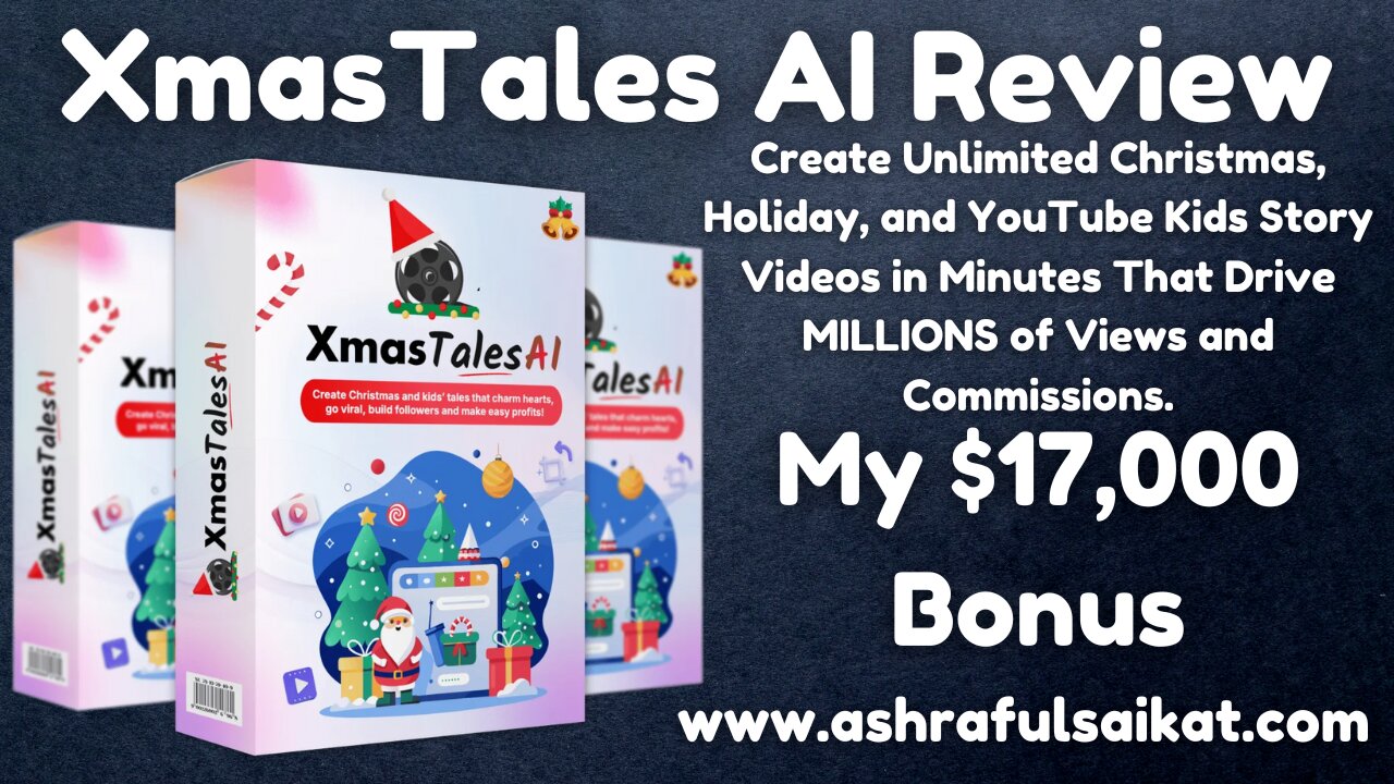 XmasTales AI Review - Create a YouTube Kids Story (By Yogesh Agarwal)