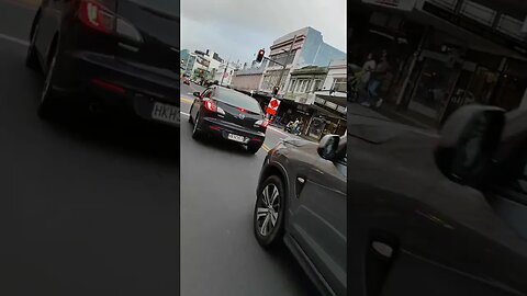 Just before my tire punctures.