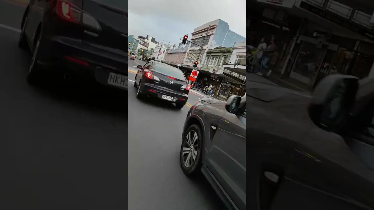 Just before my tire punctures.