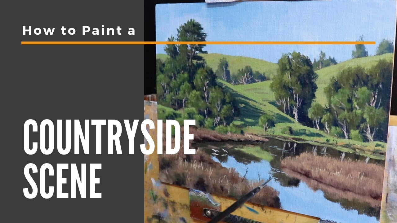 How to Paint a COUNTRYSIDE SCENE