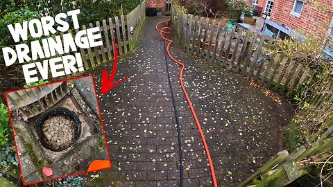 Stinky Stagnant Blocked Drains Made This Power Washing Job A Nightmare!