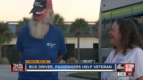 Good Samaritans on PSTA bus help fellow rider clean his home