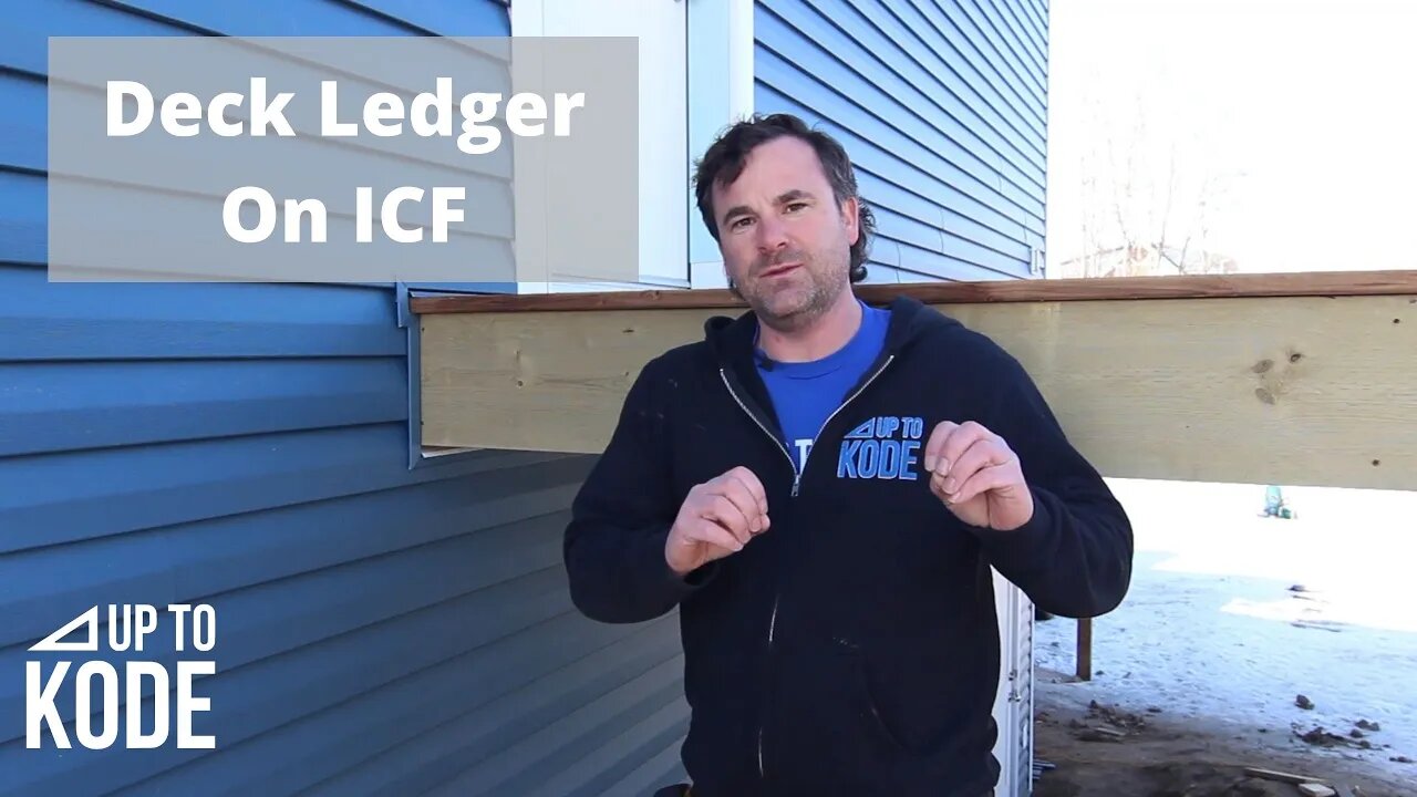 How To Install a Deck Ledger on ICF