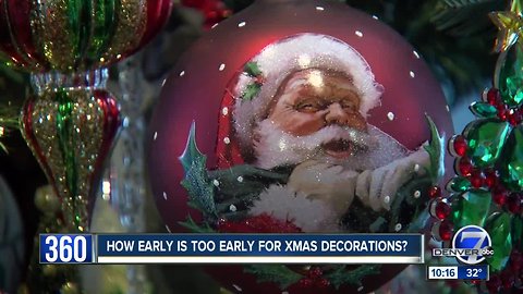 When is 'too early' to put up the Christmas lights?