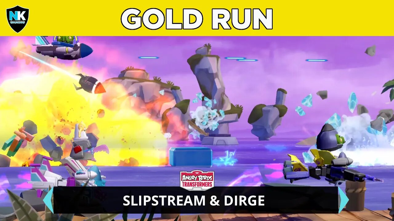 Angry Birds Transformers Slipstream & Dirge - Legendary Gold Run