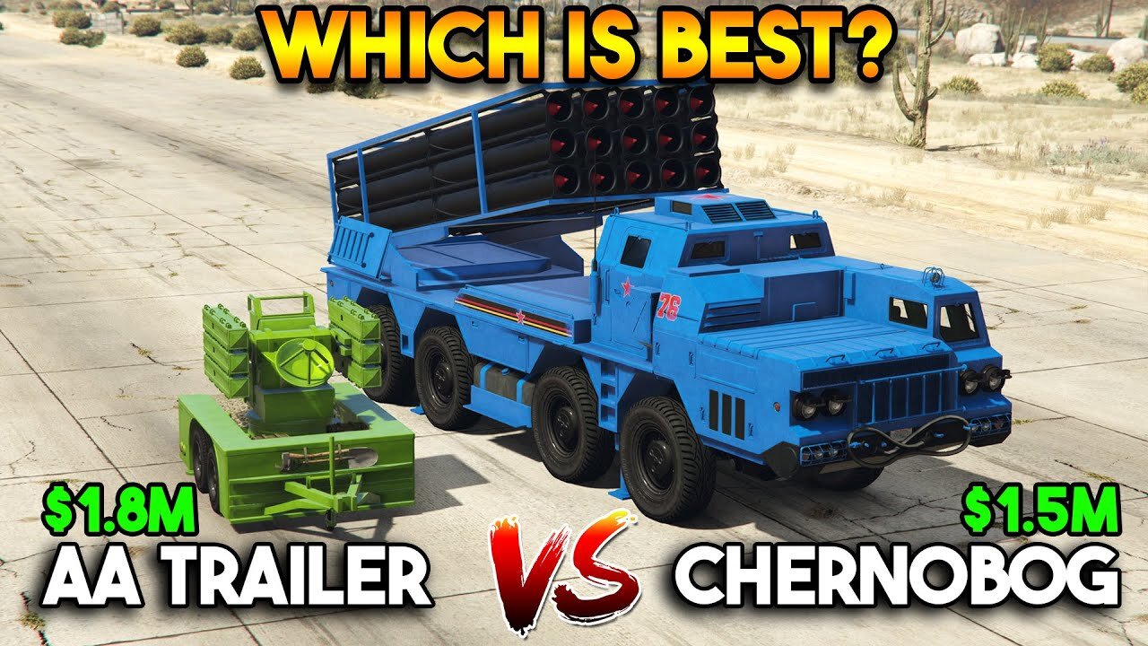 GTA 5 ONLINE - CHERNOBOG VS ANTI AIRCRAFT TRAILER (WHICH IS BEST-)