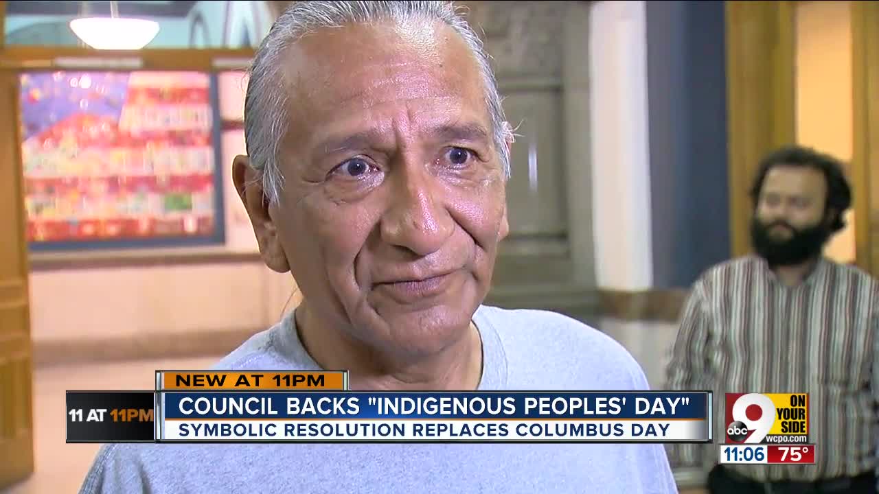 Cincinnati to recognize Indigenous Peoples' Day