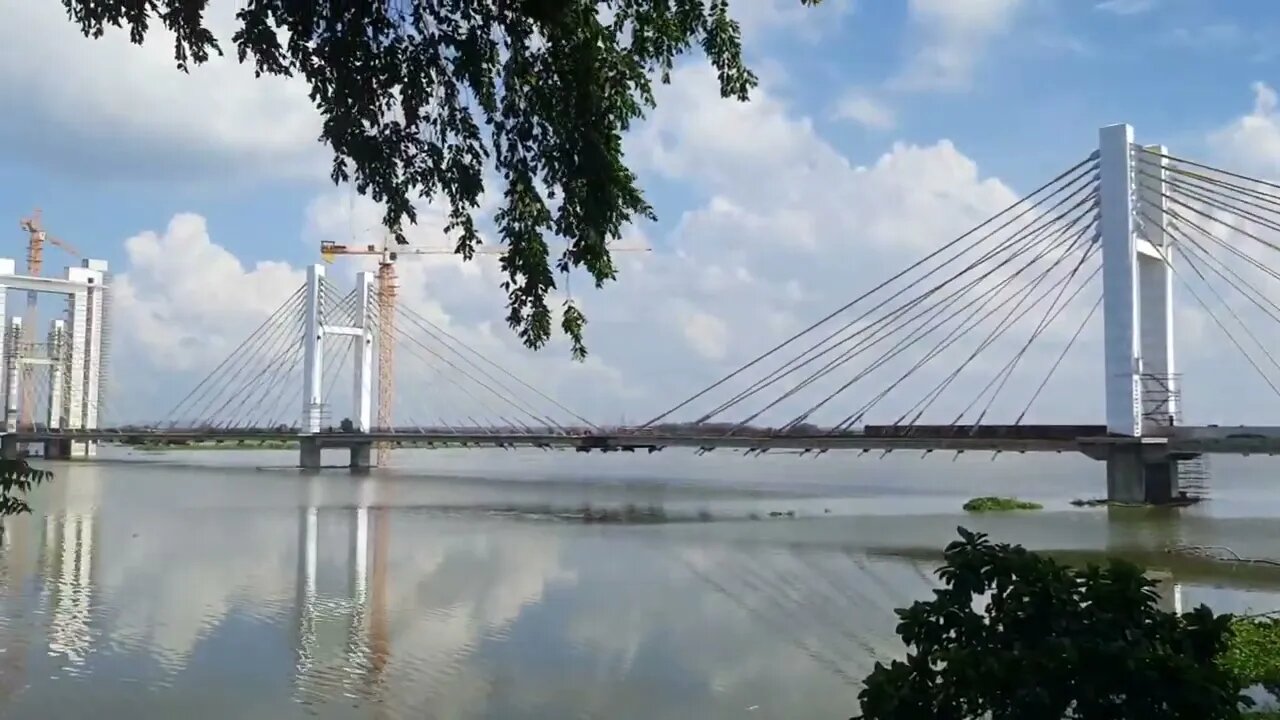 Ambhora river bridge | Ambhora cable-stayed bridge is freeboard | bridge with sky gallery