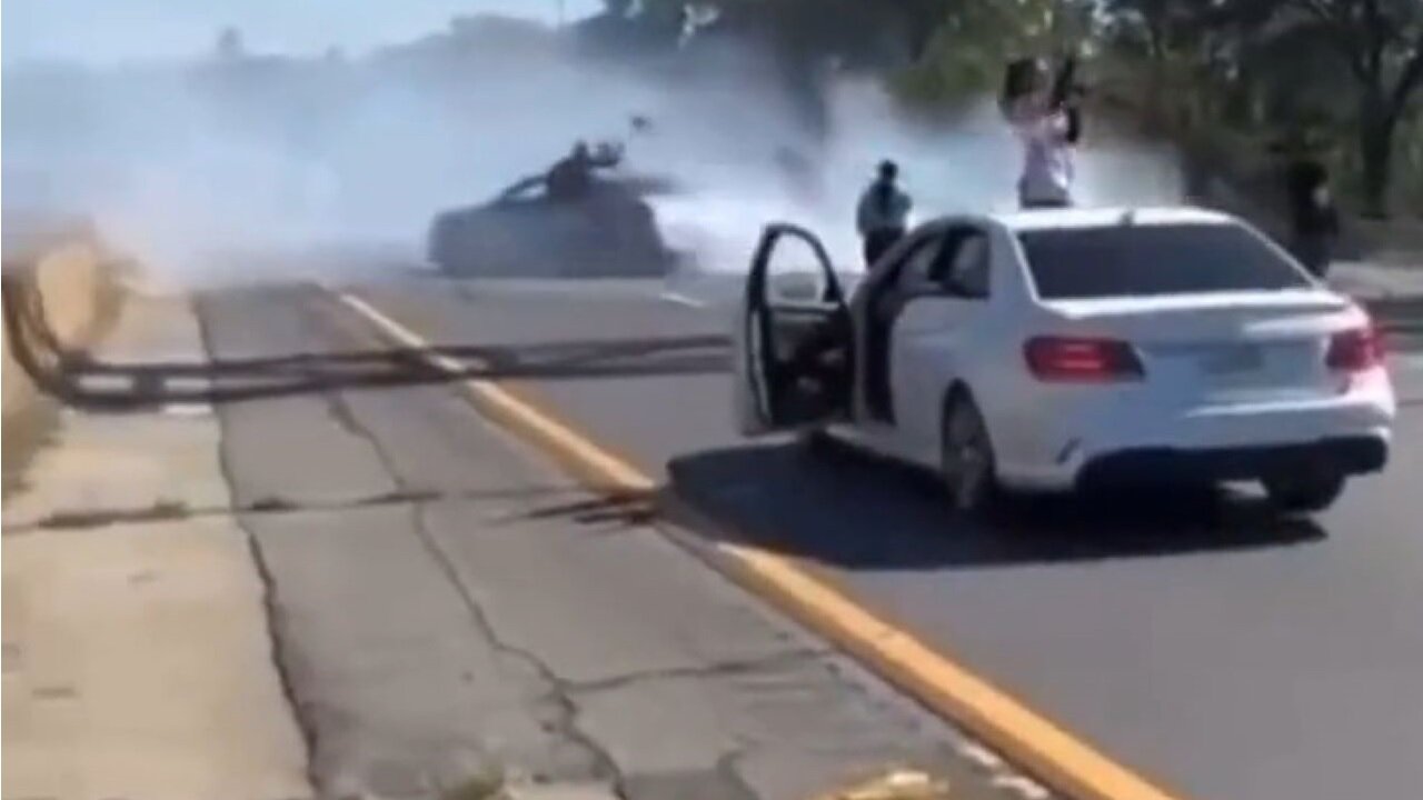 A Carload Full Of Men Waving Palestinian Flags Shut Down Long Island Expressway To Do Donuts