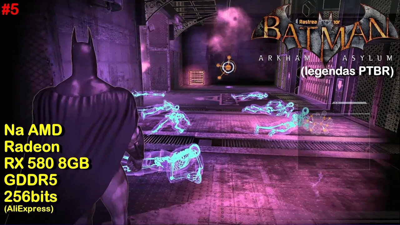 Batman Arkham Asylum (#5) - com legendas PTBR - na AMD Radeon RX 580 8GB GDDR5 256bits AliExpress