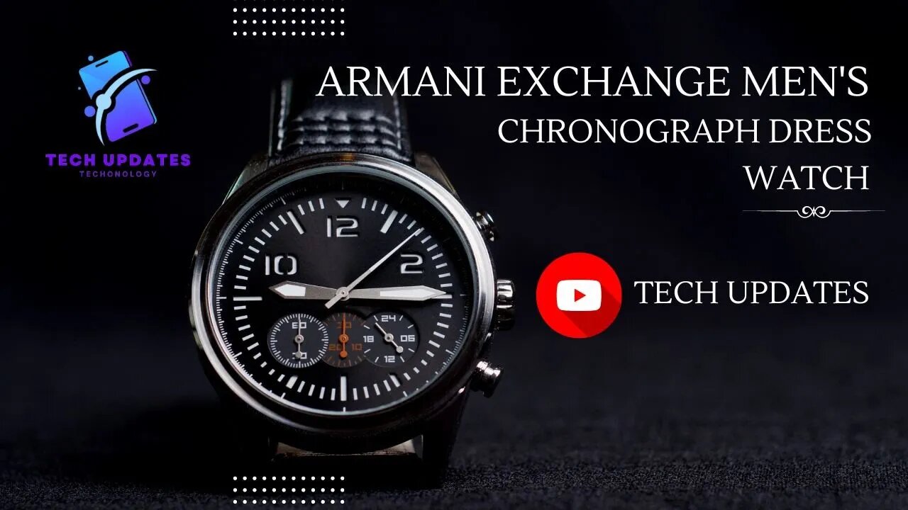 Armani Exchange Men's Chronograph Dress Watch | Armani Watches For Men | Armani Watches Smartwatch