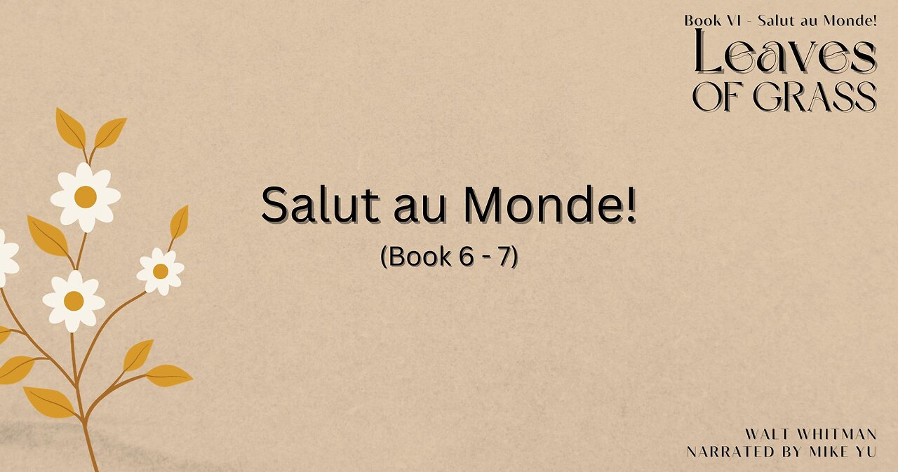 Leaves of Grass - Book 6.7 - Salut au Monde! - Walt Whitman