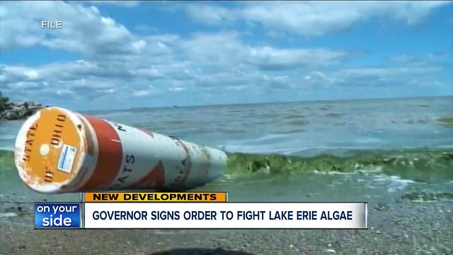 Ohio governor signs executive order to fight harmful algae blooms in Lake Erie