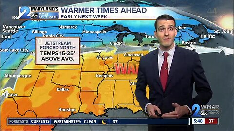 Weekend Storm Misses, Warmth Coming