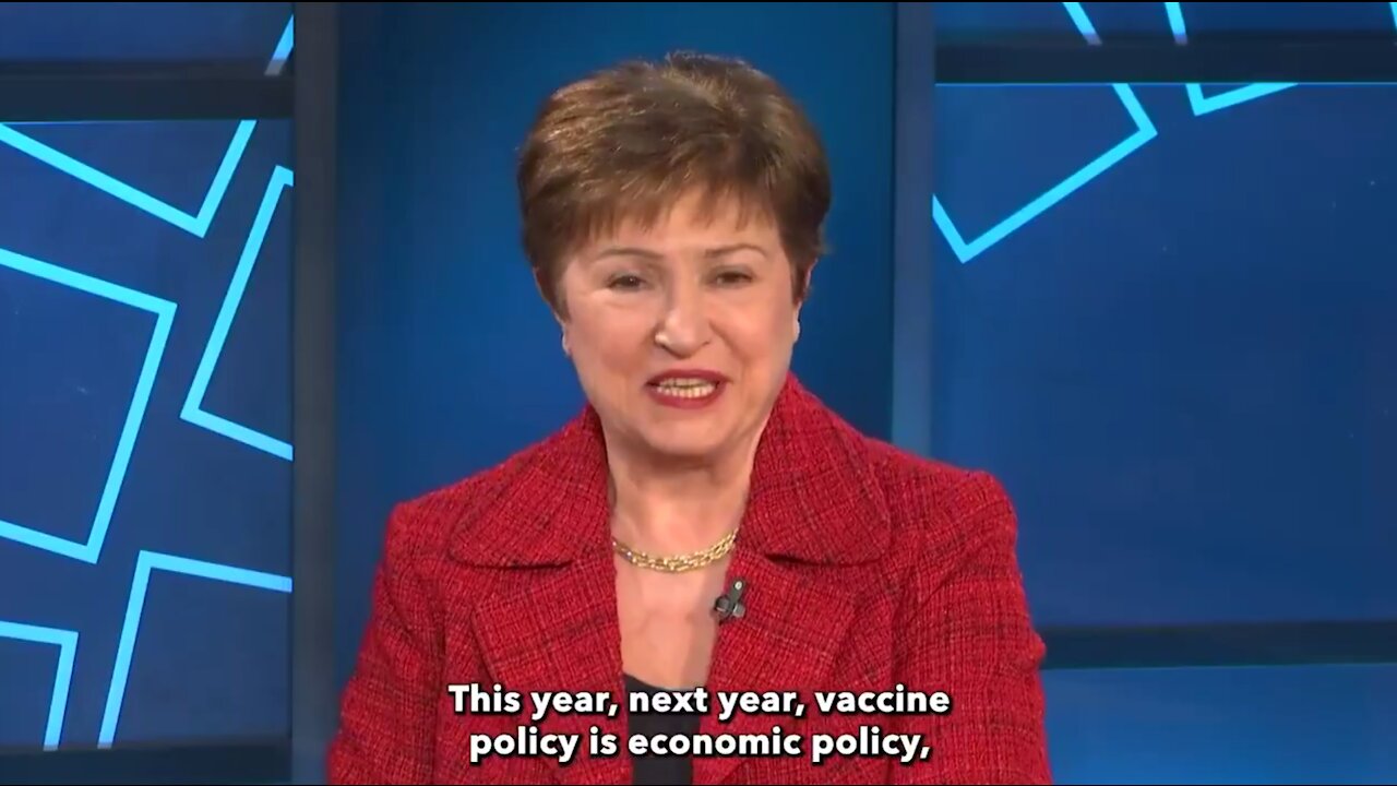 IMF Chief Kristalina Georgieva: "Vaccine policy is economic policy"