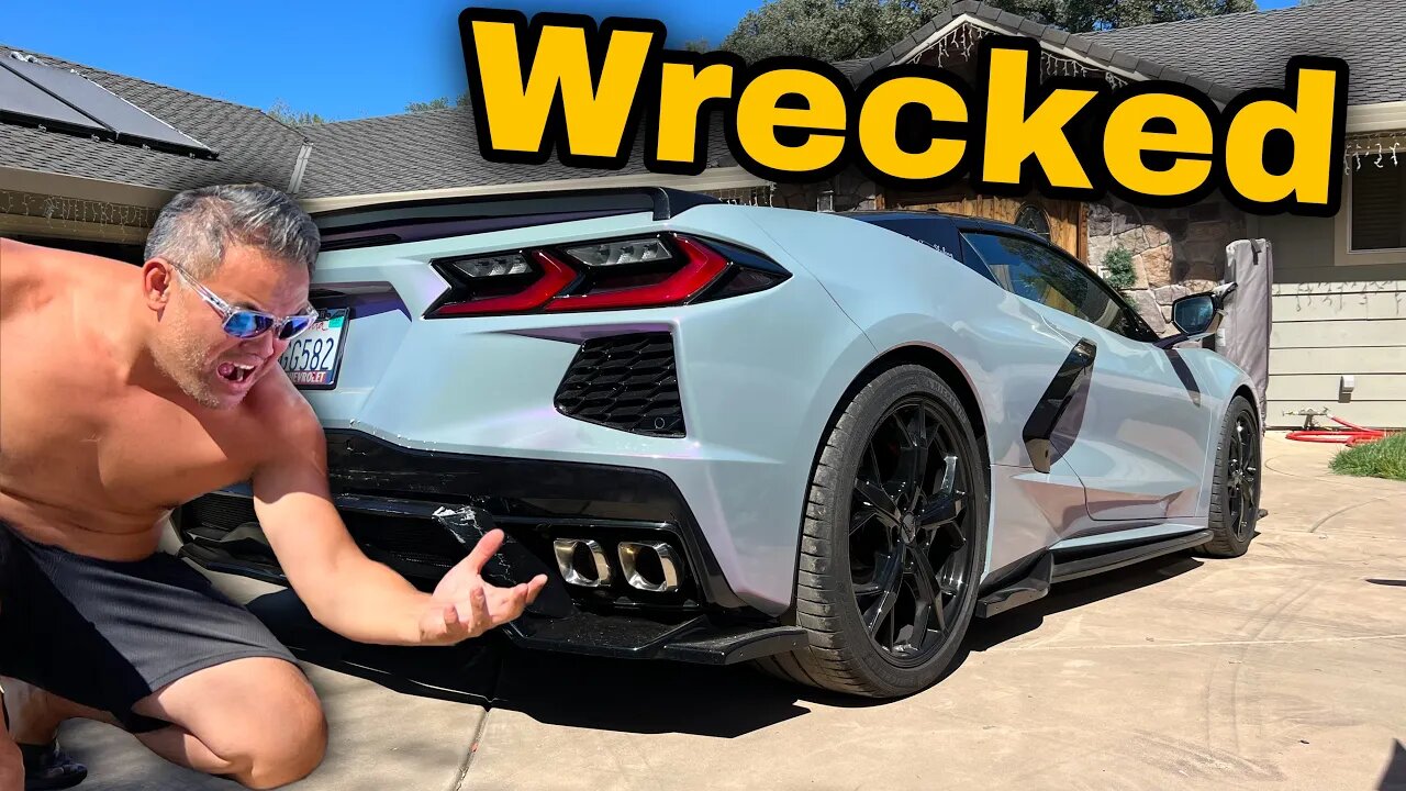 Wrap Will PROTECT PAINT Even In A Collision ACCIDENT | Someone Crashed Into My C8 Corvette