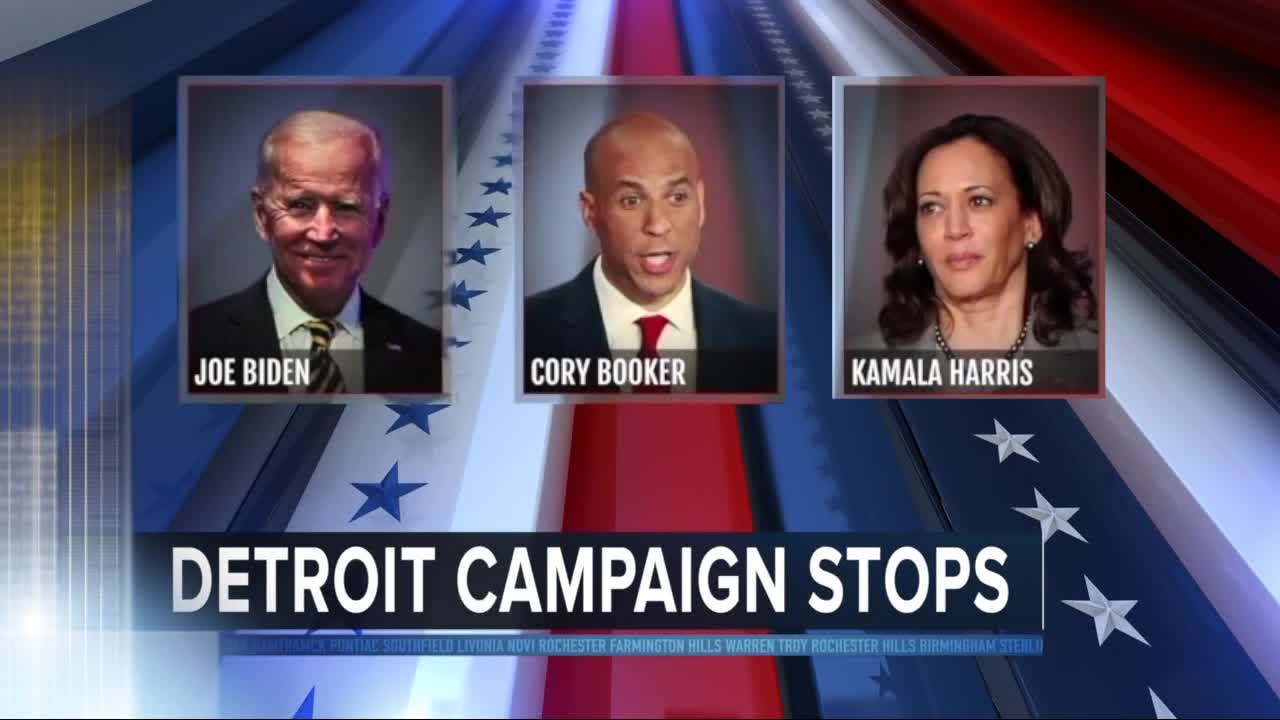 Democratic presidential candidates make Detroit stops after debate