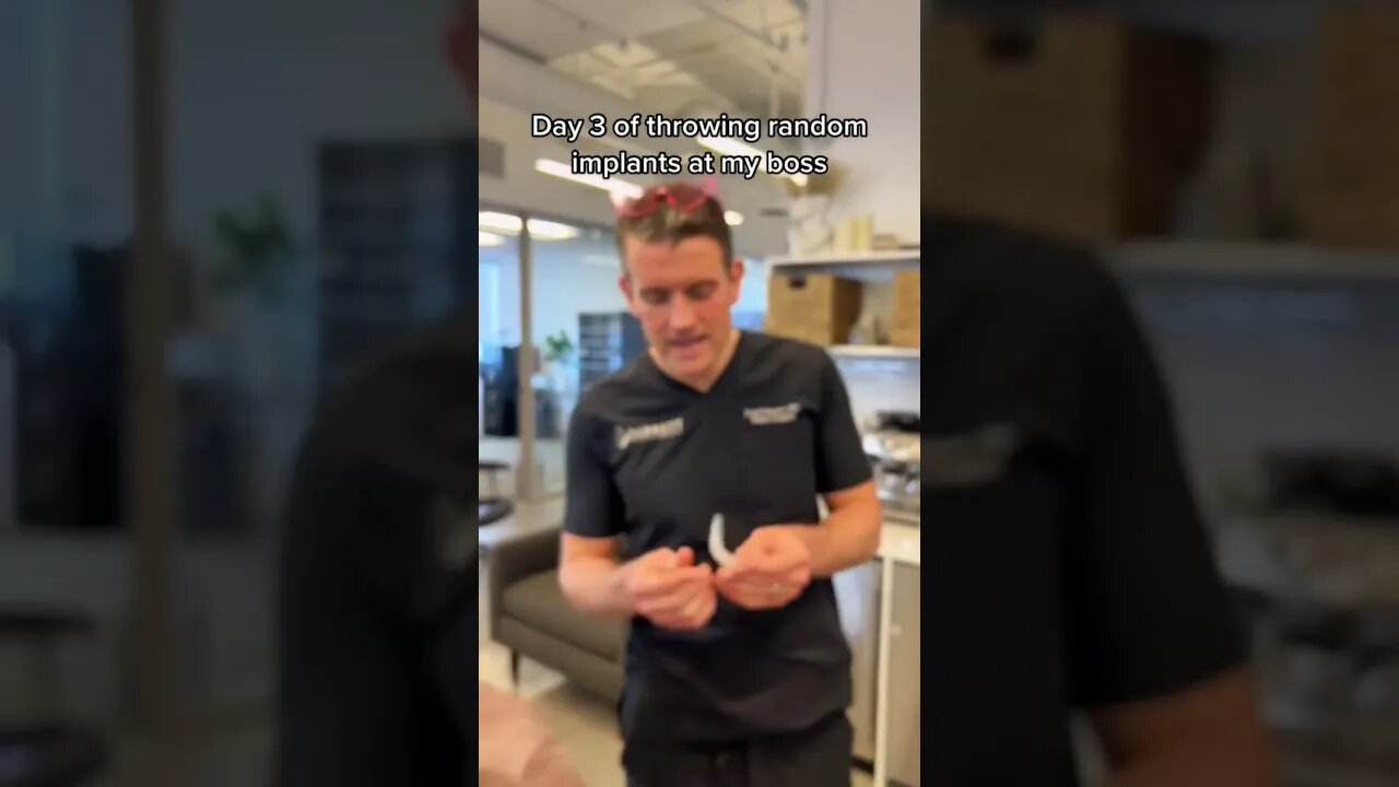 Throwing even more implants at my boss! 😂
