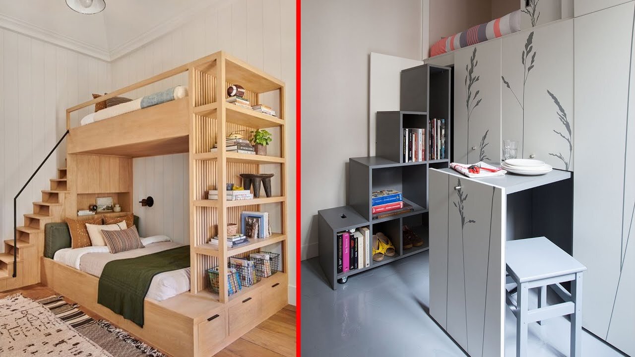 Creative & Smart STORAGE Ideas For Your SMALL Apartment | Space Saving Furniture!