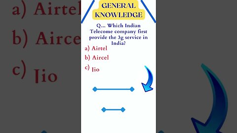 first indian telecom to give 3g service #knowledge #gk #indiagk #shorts