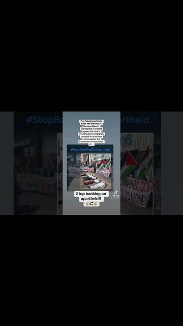 Stop Banking On #apartheid. #barclay #manchester #protest #FreePalestine