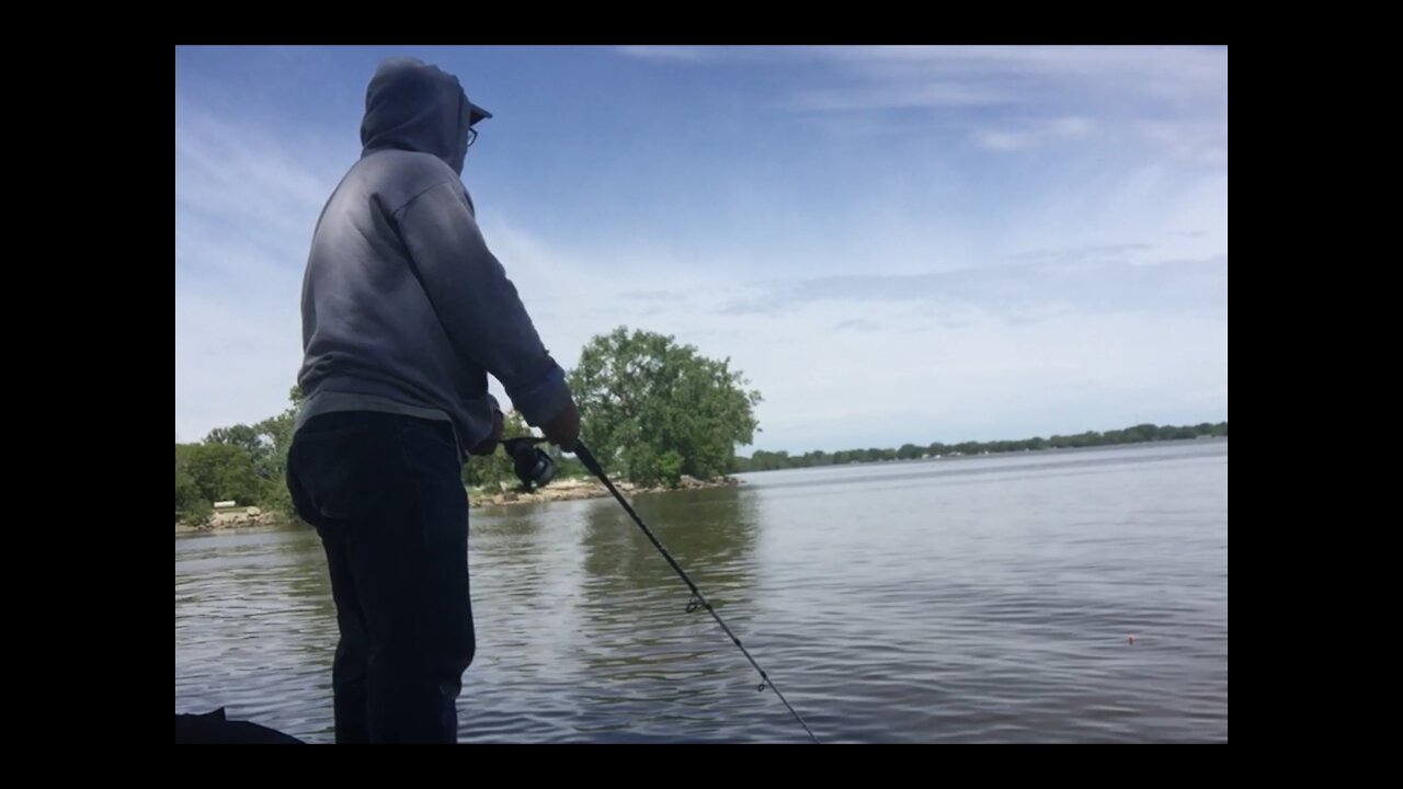 Fishing at Lakeside Park Fond Du Lac Wisconsin 公园钓鱼