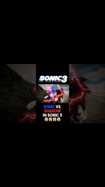 Sonic vs Shadow in Sonic 3 👀