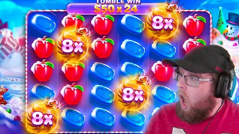 HUGE TUMBLE ON ALL IN SWEET BONANZA X-MAS BONUS BUY...