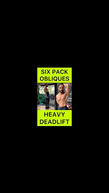 HEAVY DEADLIFT with ABS OBLIQUES #shorts