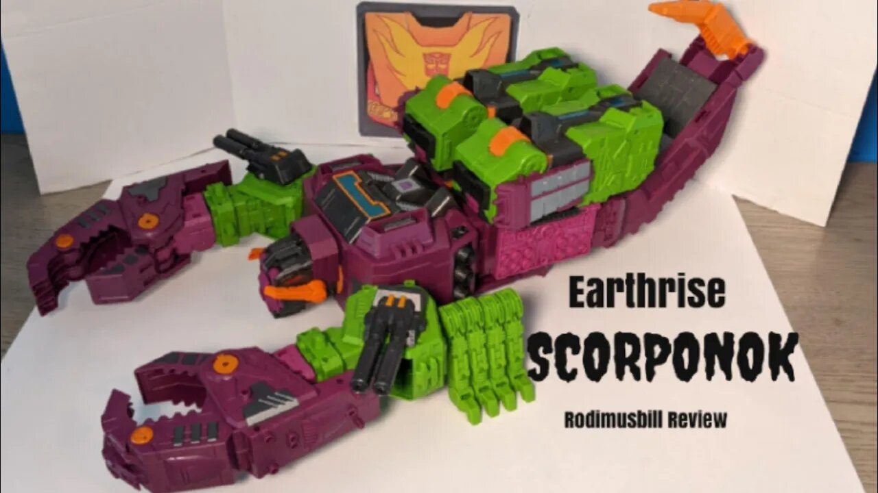 "Feel the Sting of Scorponok" Transformer WFC Earthrise Titan Class SCORPONOK Review by Rodimusbill