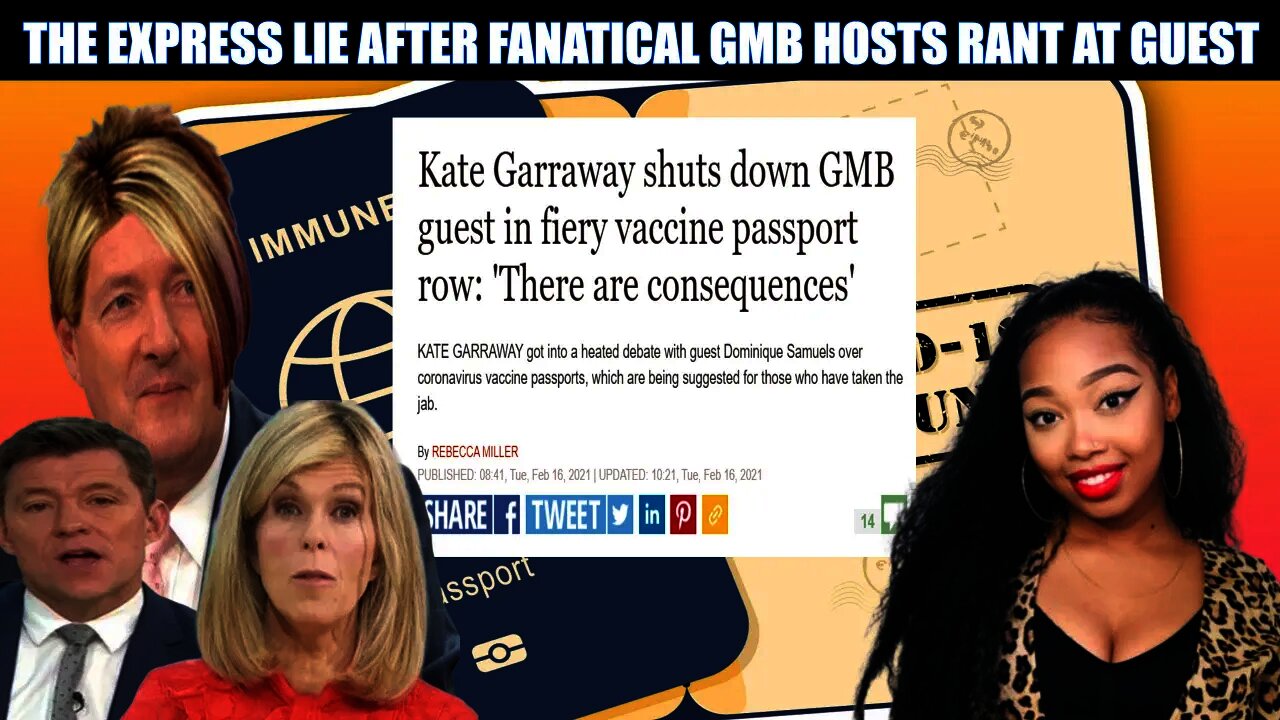 GMB Host Kate Garraway Shut Down By Dominique Samuels Over Vaccine Refusal Consequences