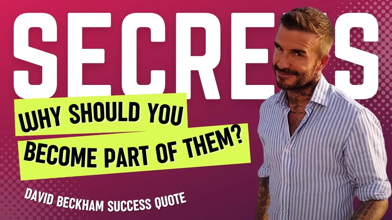 David Beckham Quote│Why Should You Become Part Of Them?🔥│Short Video│#quote #motivationalvideo