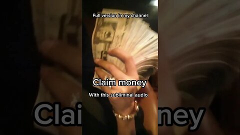 POV: You claim success with subliminal audio#subliminal #money