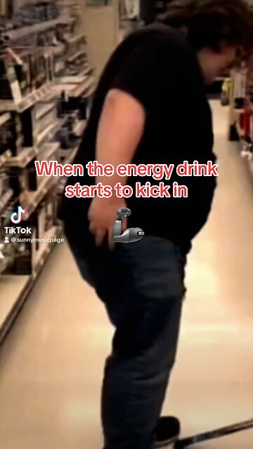 When the energy drink starts to kick in