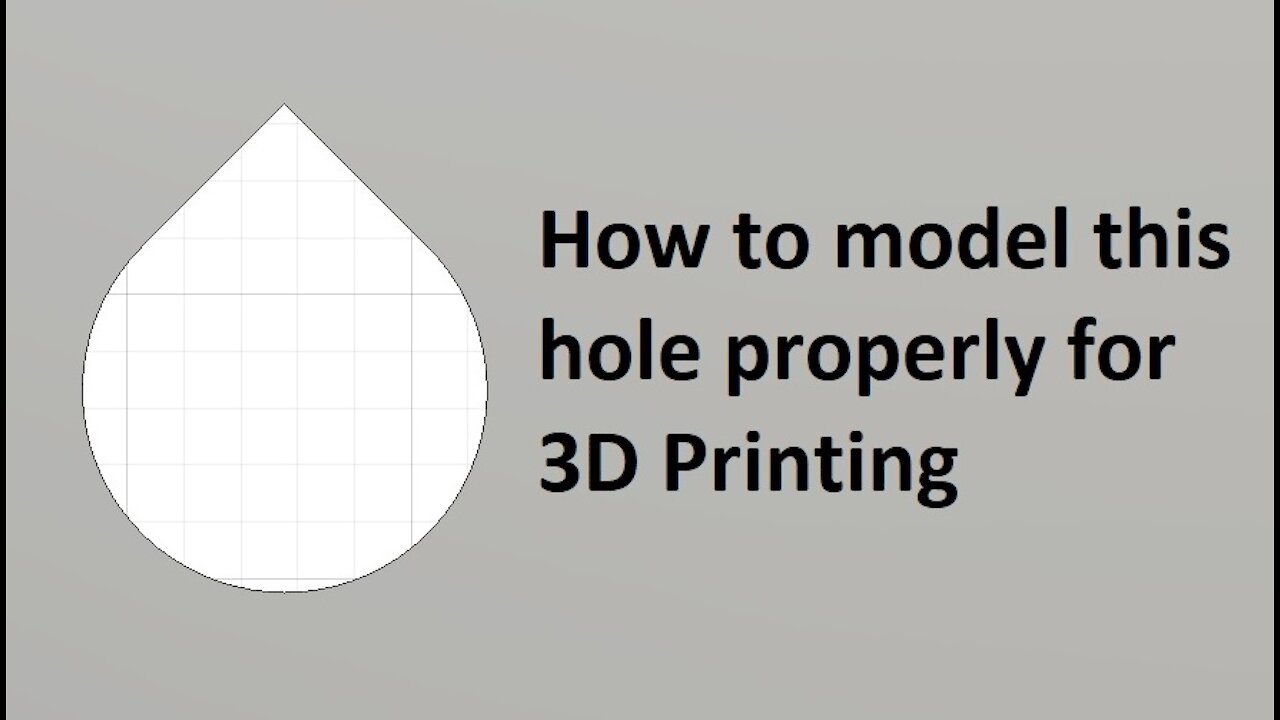 How to 3D Model "teardrop" holes for 3D Printing