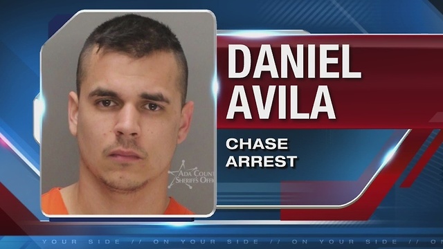 Daniel Angel Avila was arrested after several attempts at being stopped by police for a non-working headlight