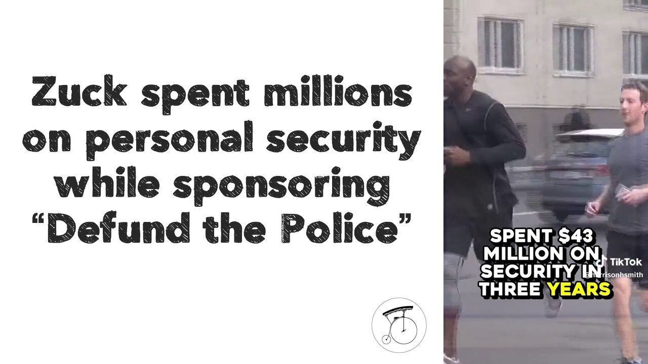 Zuck spent millions on personal security while sponsoring “Defund the Police”