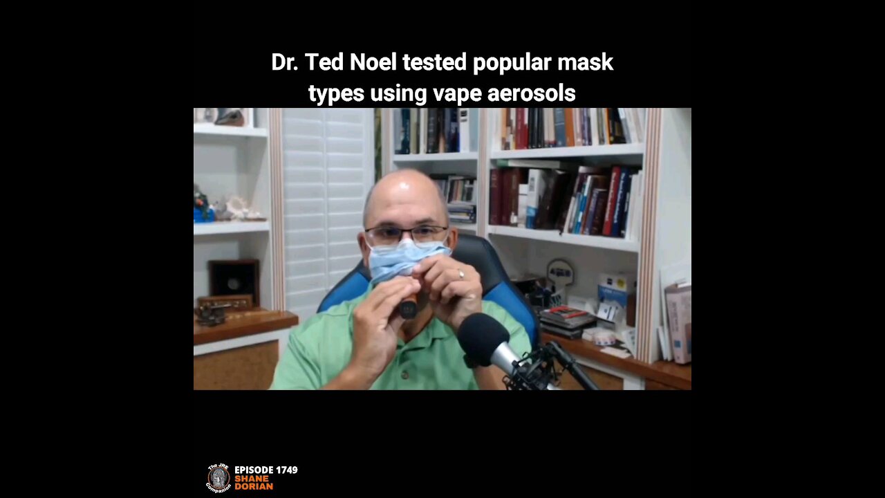 Dr. Ted Noel testing popular masks with vape aerosols