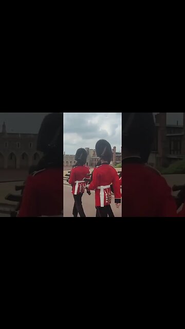 Make way for the queen's guard #windsorcastle