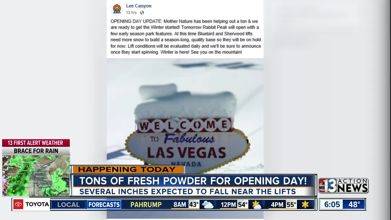 Lee Canyon opens for season