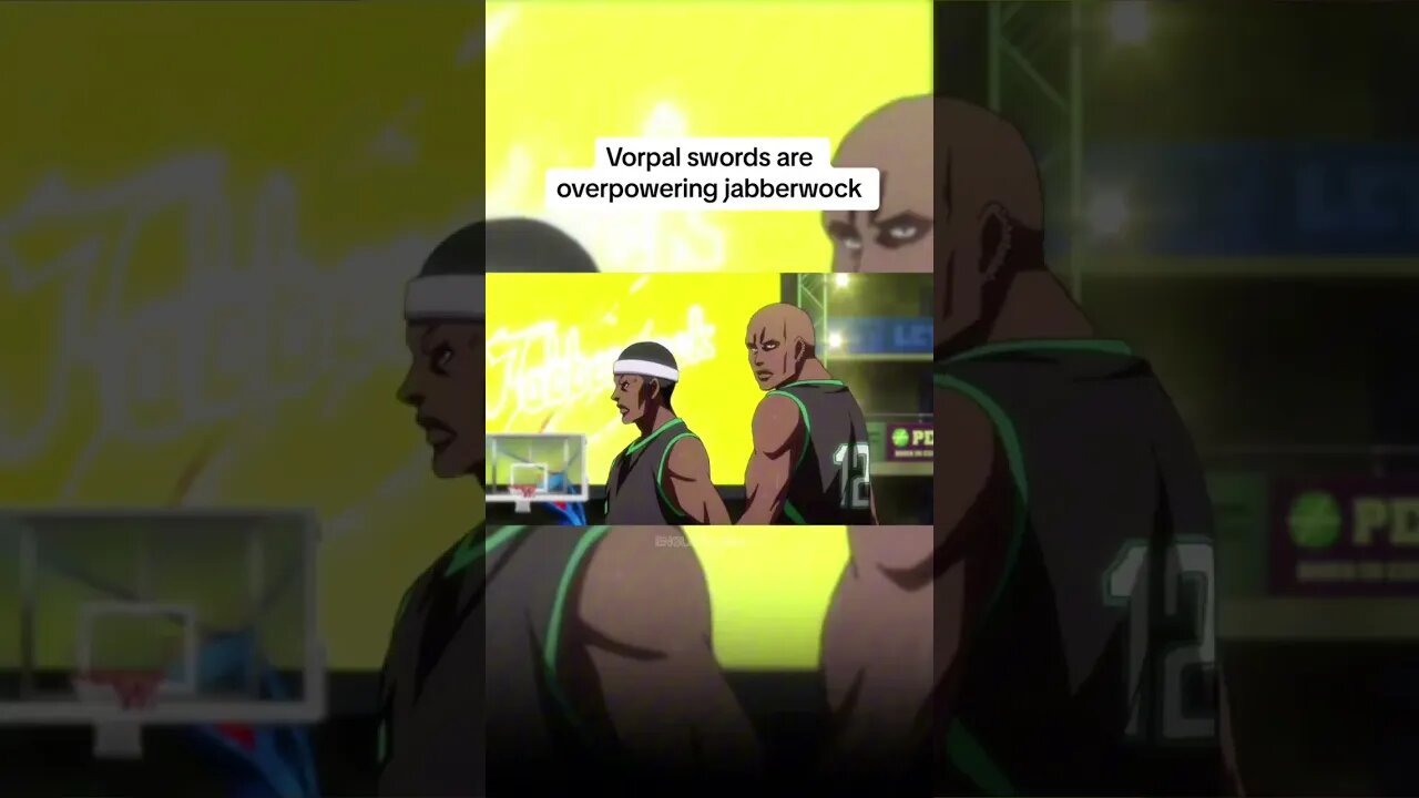 Vorpal swords are overpowering jabberwock 😤 #anime #kurokonobasket #fyp