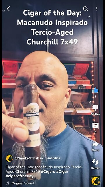 Cigar of the Day: Macanudo Inspirado Tercio-Aged Churchill 7x49 #Cigars #Cigar #cigaroftheday