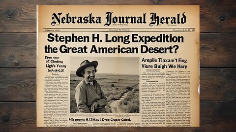 Stephen H. Long's Expedition - Labeling Nebraska as the "Great American Desert"