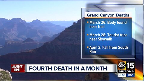 Woman falls to her death at Grand Canyon