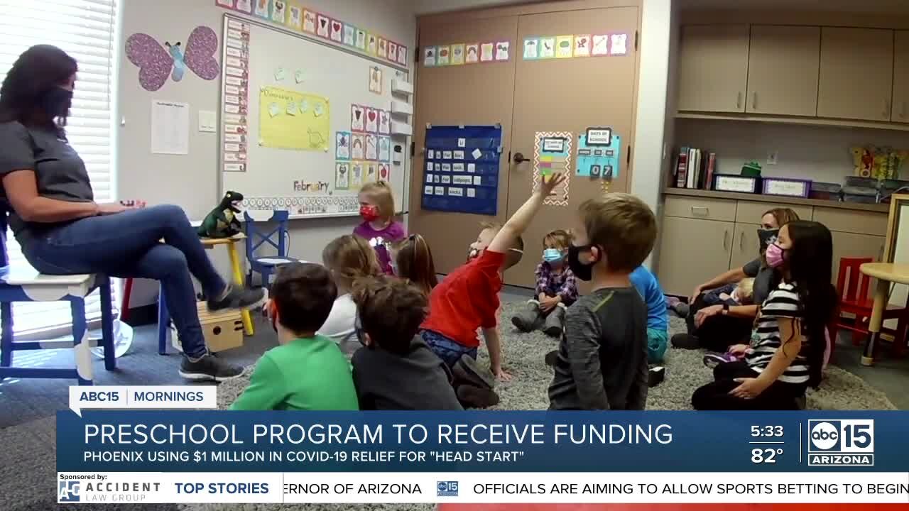 Phoenix using $1M of relief fund for 'Head Start' program