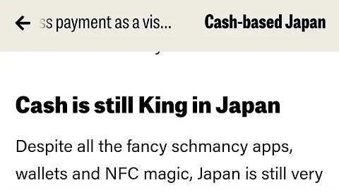 Cash is still King in Japan -- FRANSISCA SIM