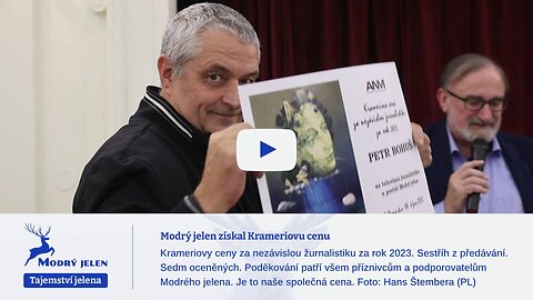 Modrý jelen získal Krameriovu cenu