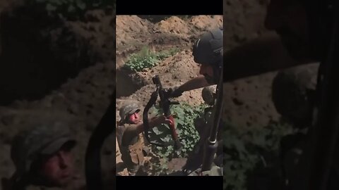 Ukrainian defenders on the front line