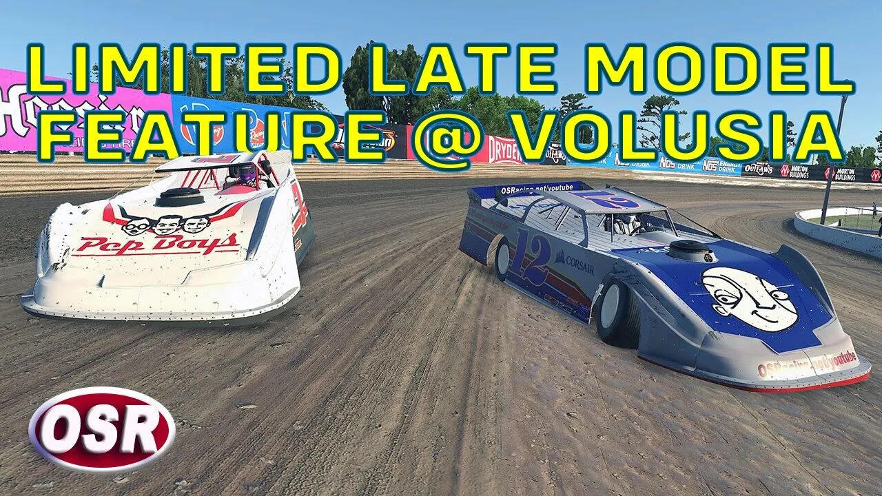 Limited Late Model Official Race - Volusia Speedway - iRacing Dirt #dirtracing #iracingdirt