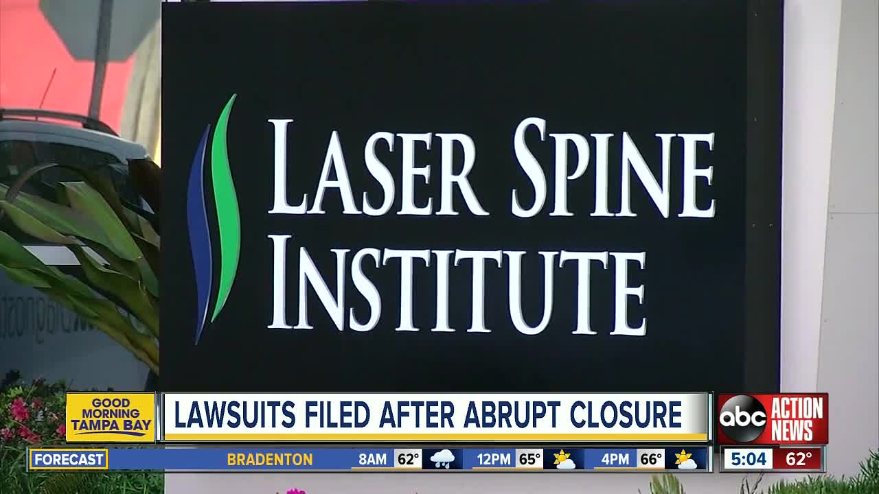 Federal lawsuits filed after closure of Laser Spine Institute